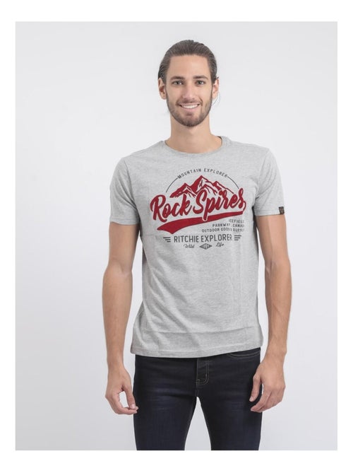 T-shirt maniche lunghe girocollo puro cotone JUPITOLI - Kiabi