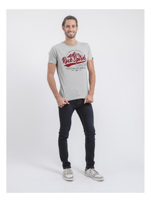 T-shirt maniche lunghe girocollo puro cotone JUPITOLI - Kiabi