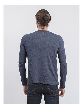 T-shirt maniche lunghe girocollo puro cotone riciclato JORIMUX