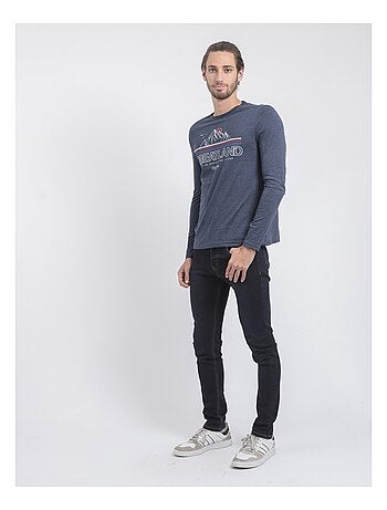 T-shirt maniche lunghe girocollo puro cotone riciclato JORIMUX