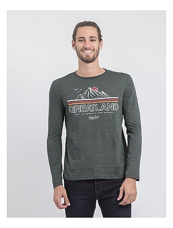 T-shirt maniche lunghe girocollo puro cotone riciclato JORIMUX