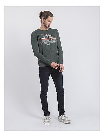 T-shirt maniche lunghe girocollo puro cotone riciclato JORIMUX
