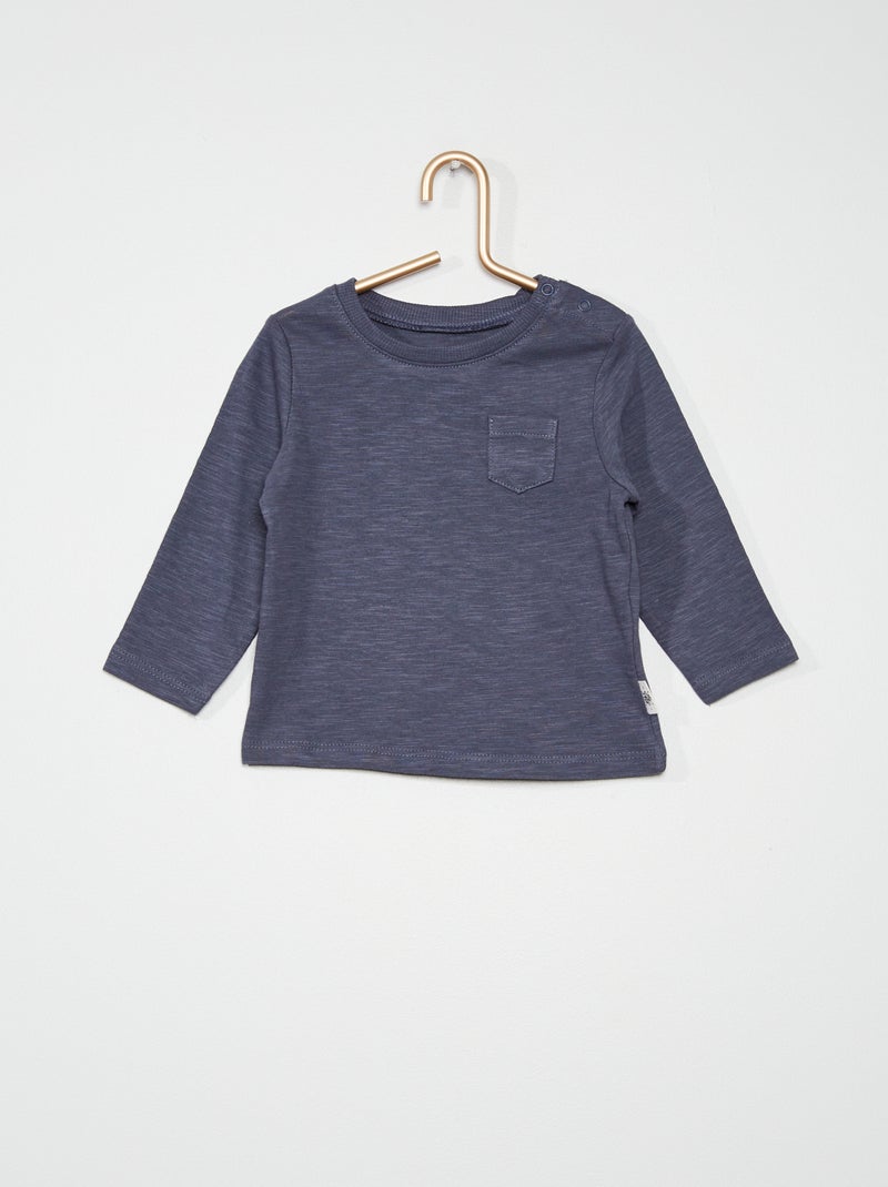 T-shirt maniche lunghe GRIGIO - Kiabi