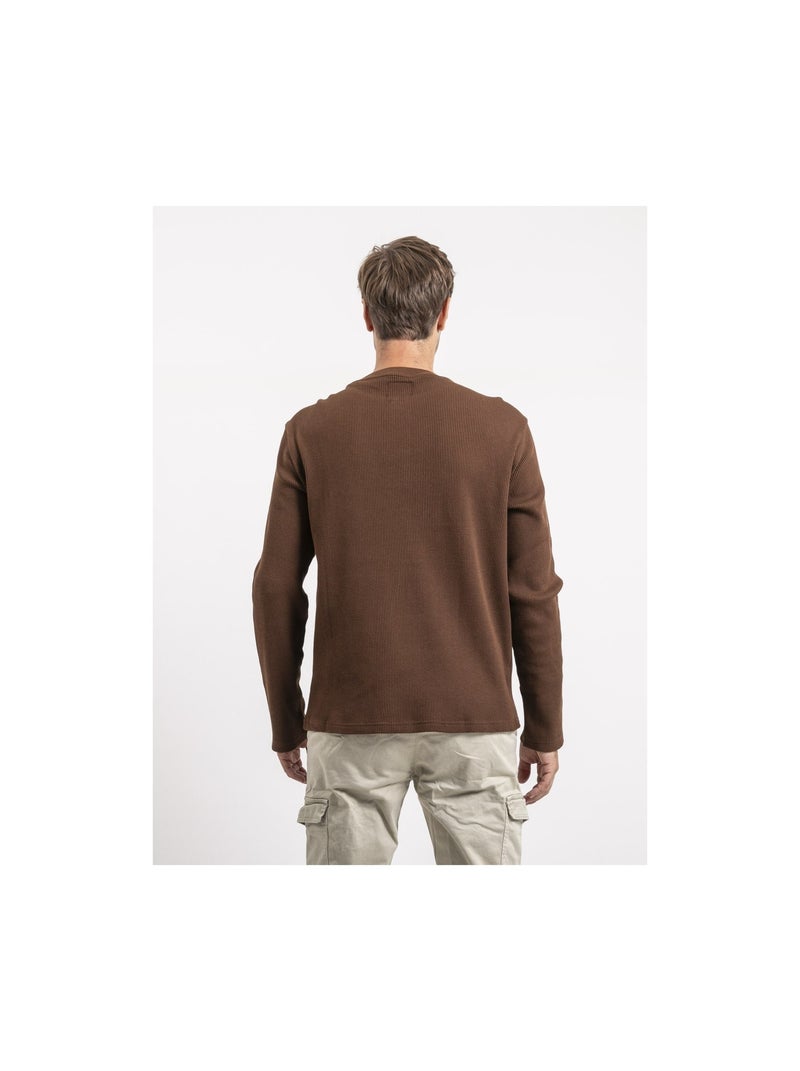 T-shirt maniche lunghe JONEN Marrone - Kiabi