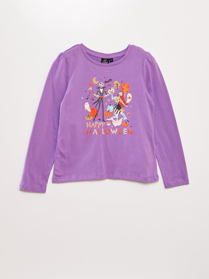T-shirt maniche lunghe 'Lo strano Natale di Mr Jack' 'Disney'  - Halloween VIOLA - Kiabi