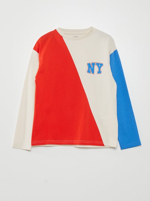 T-shirt maniche lunghe 'New York' - Kiabi