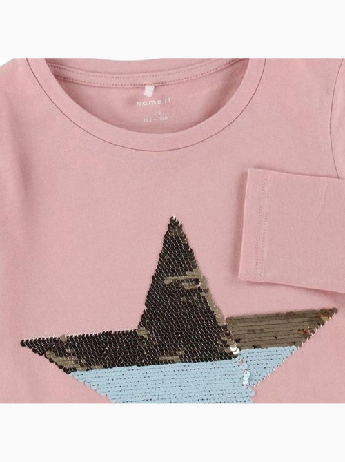 T-shirt Maniche Lunghe per Bambina Name It - Kiabi