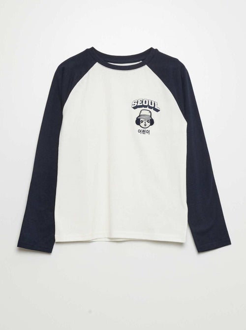 T-shirt maniche lunghe 'Seul' - Kiabi
