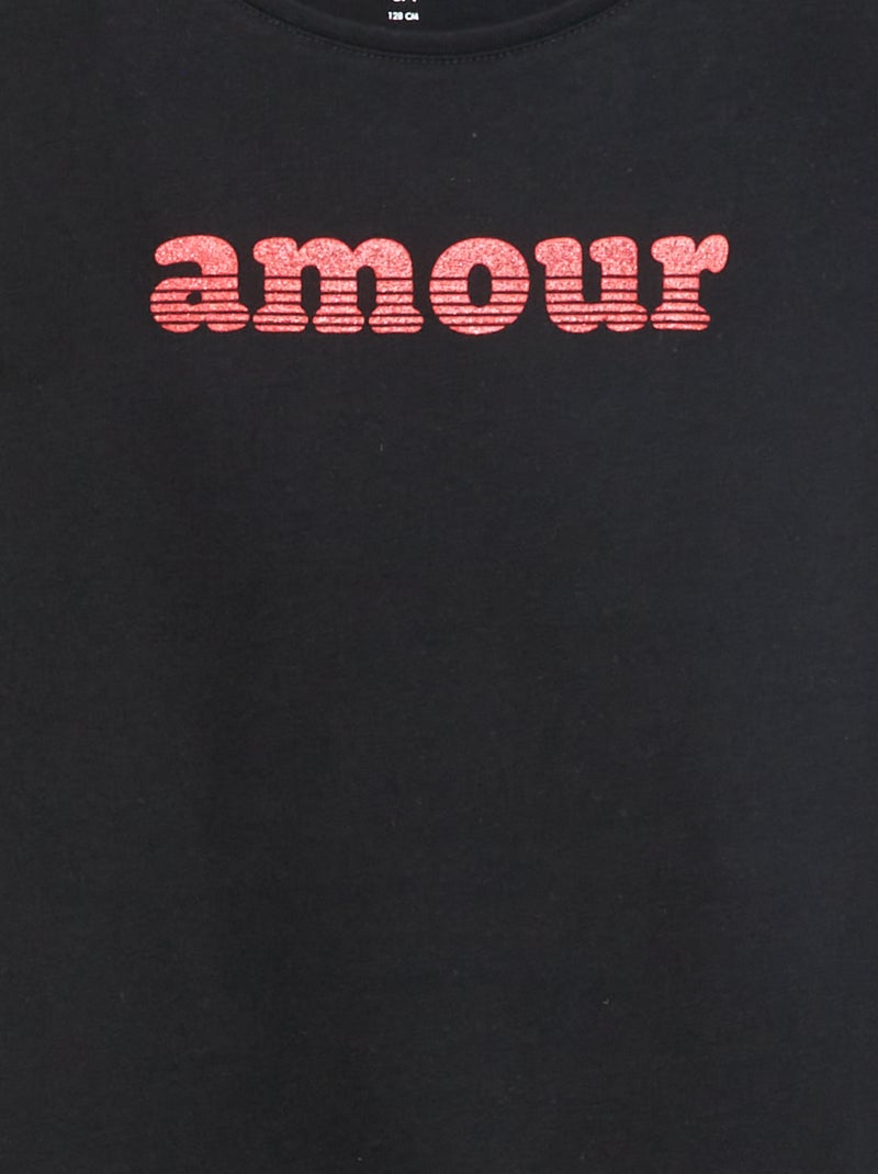 T-shirt maniche lunghe stampata GRIGIO - Kiabi