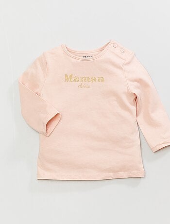 T-shirt maniche lunghe stampata