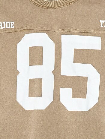 T-shirt maniche lunghe stile sportivo americano