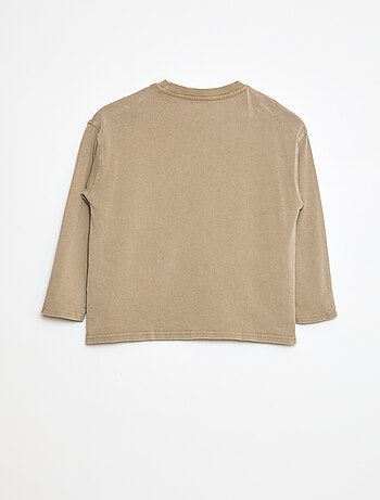 T-shirt maniche lunghe stile sportivo americano