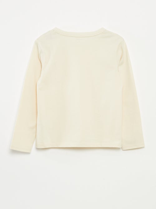 T-shirt maniche lunghe tinta unita - Kiabi