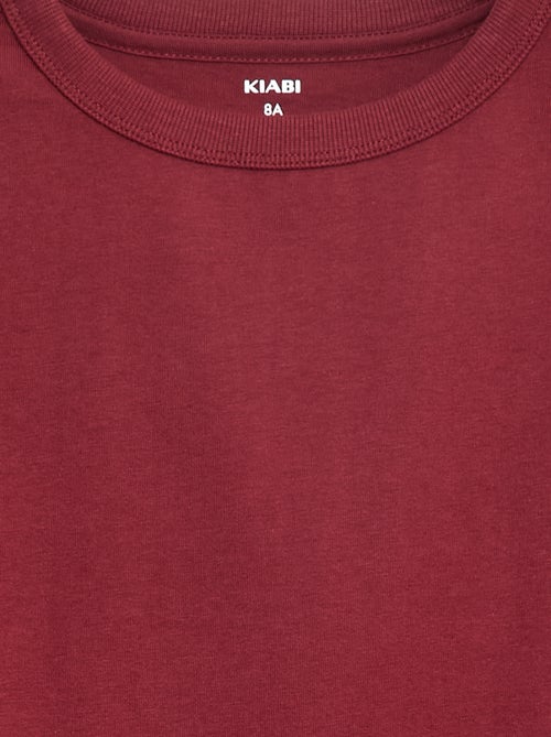 T-shirt maniche lunghe tinta unita - Kiabi