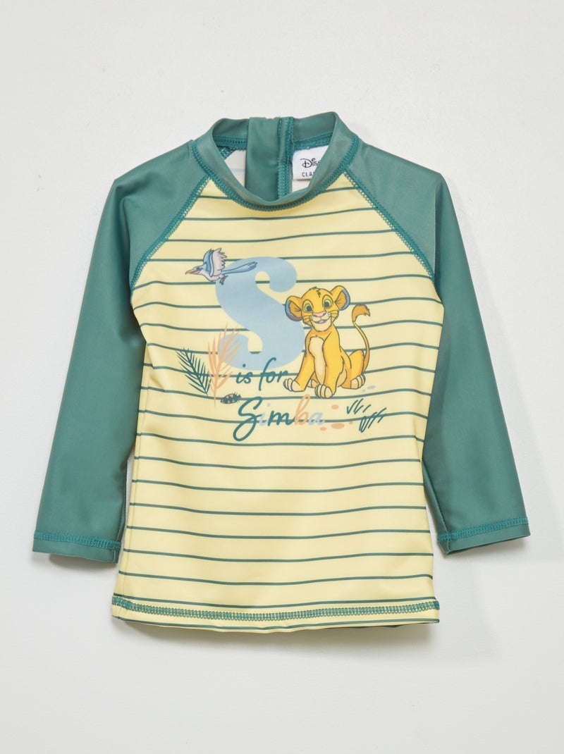 T-shirt mare 'Re leone' 'Disney' verde/giallo - Kiabi