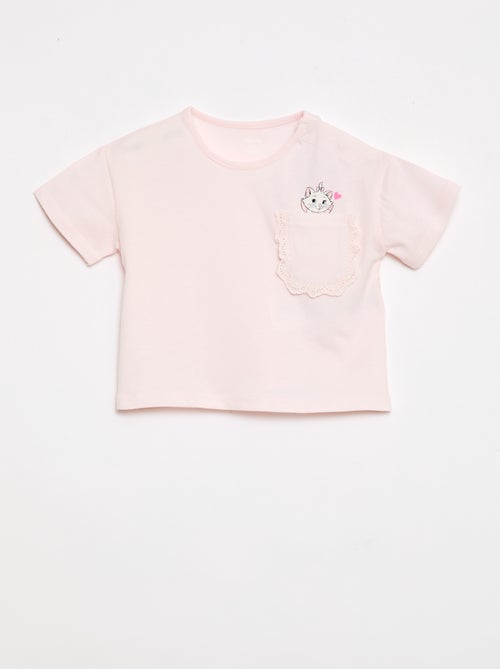 T-shirt 'Marie' 'Disney' a maniche corte e tasca con volant - Kiabi