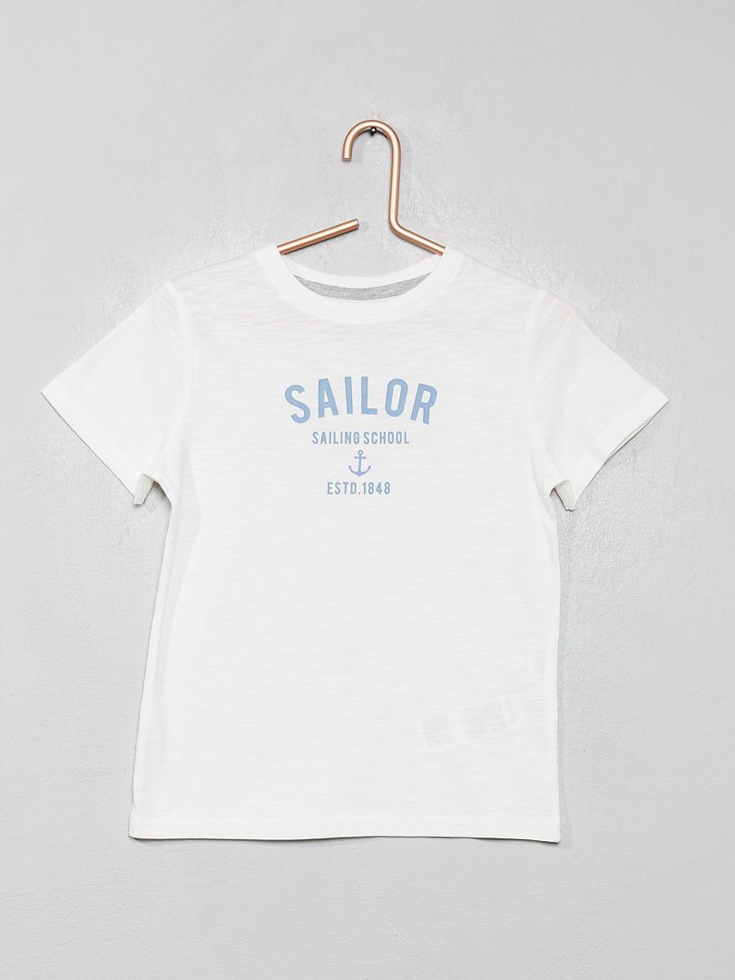 T-shirt marinara bianco - Kiabi