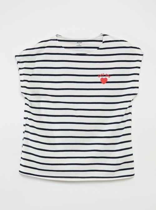T-shirt marinière - So Easy - Kiabi