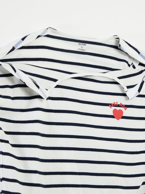 T-shirt marinière - So Easy - Kiabi