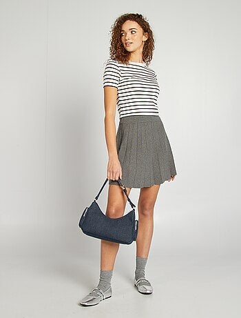 T-shirt marinière in cotone stretch