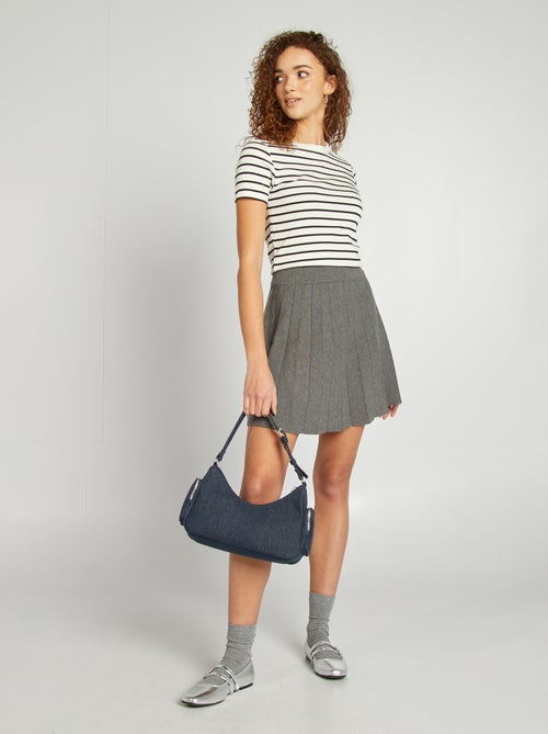 T-shirt marinière in cotone stretch - Kiabi