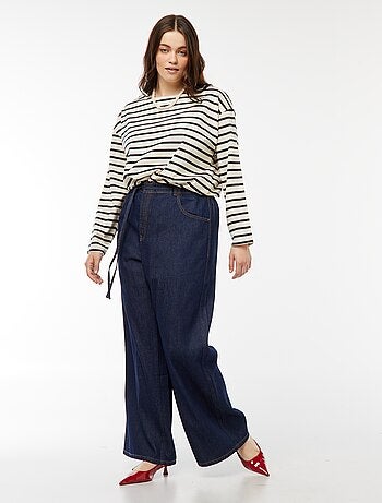 T-shirt marinière oversize