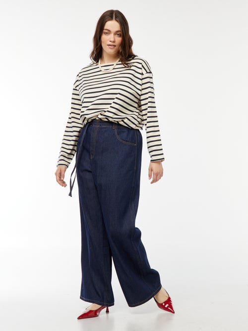 T-shirt marinière oversize - Kiabi