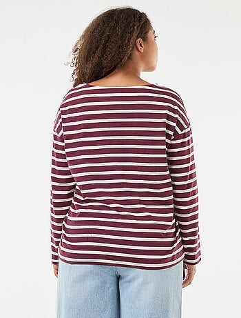 T-shirt marinière oversize