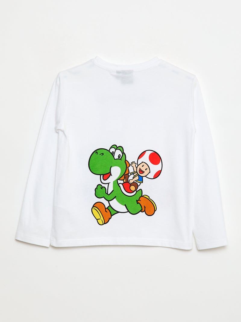 T-shirt 'Mario' in cotone Bianco - Kiabi