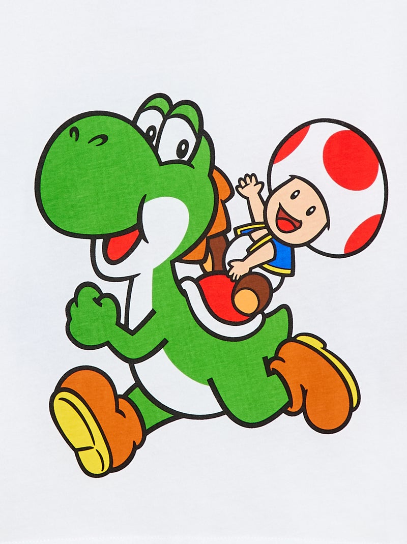 T-shirt 'Mario' in cotone Bianco - Kiabi