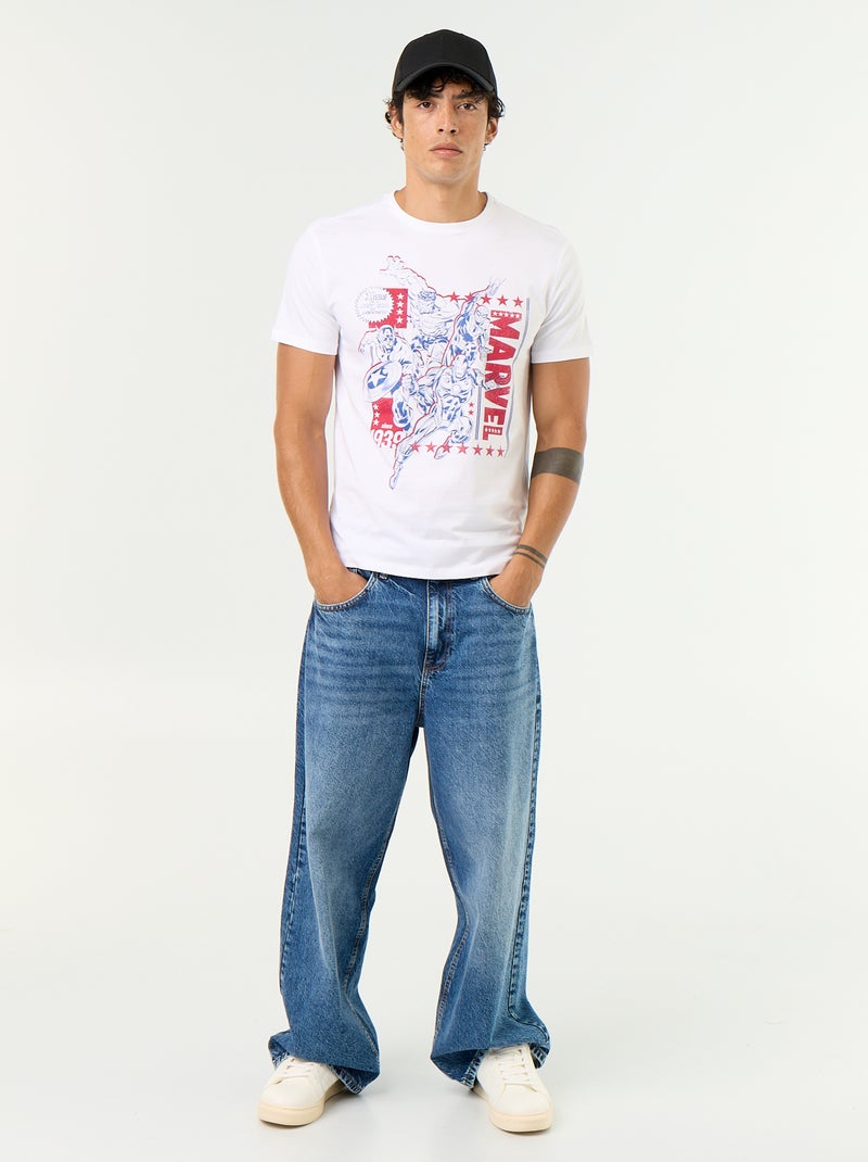 T-shirt \'Marvel\' a maniche corte Bianco - Kiabi