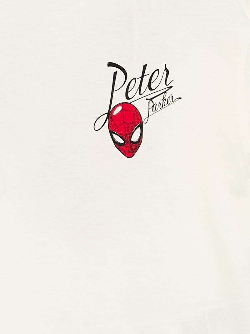 T-shirt 'Marvel' 'Spider-man' a maniche lunghe Bianco - Kiabi