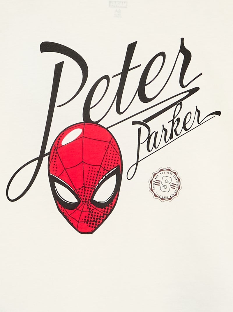 T-shirt 'Marvel' 'Spider-man' a maniche lunghe Bianco - Kiabi