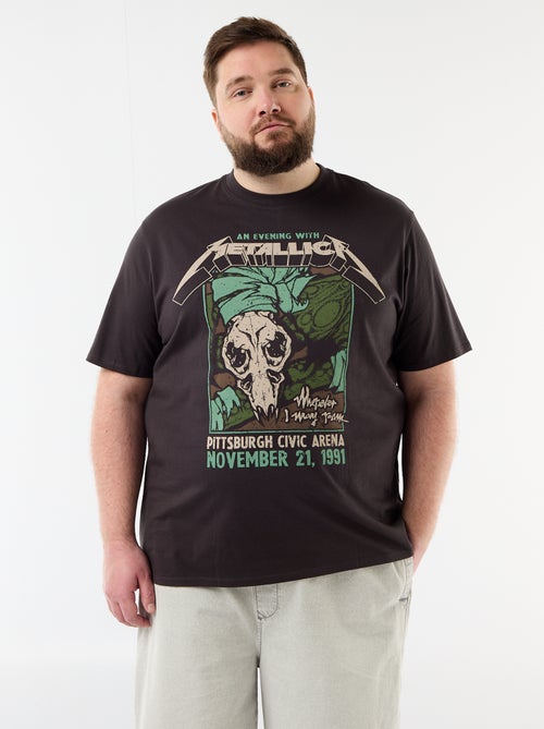 T-shirt Metallica a maniche corte - Kiabi