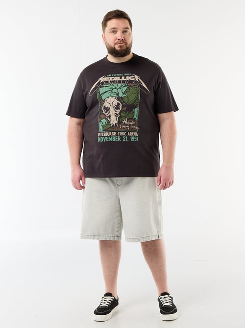 T-shirt Metallica a maniche corte - Kiabi