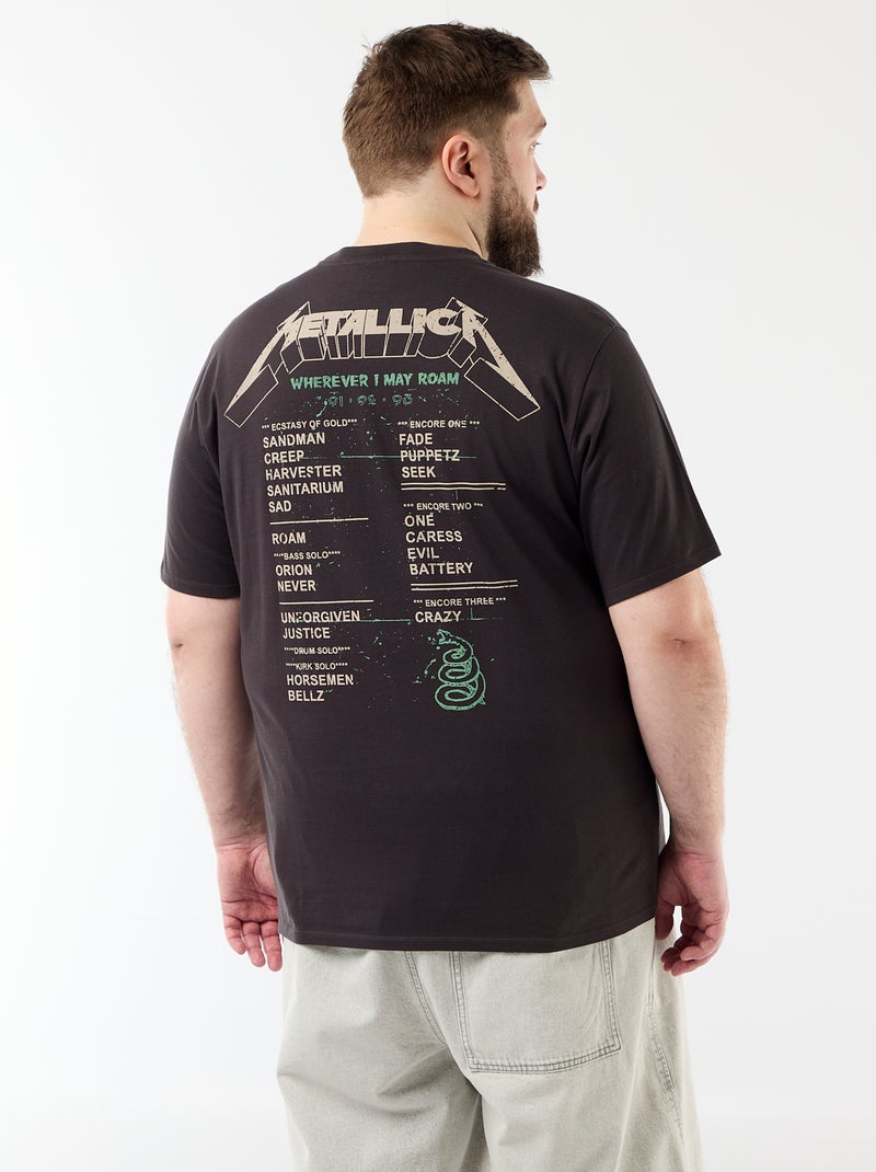 T-shirt Metallica a maniche corte Nero - Kiabi