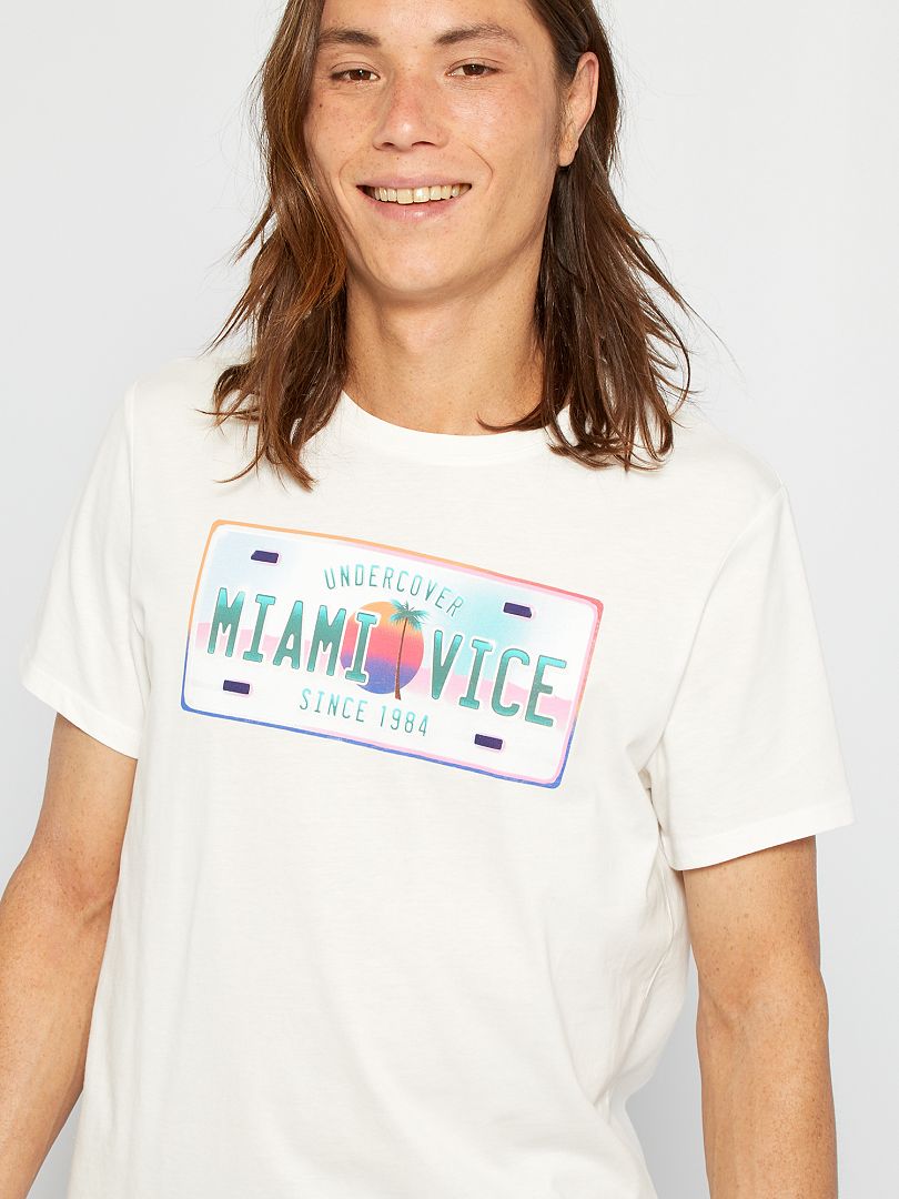 T-shirt 'Miami Vice' BEIGE - Kiabi