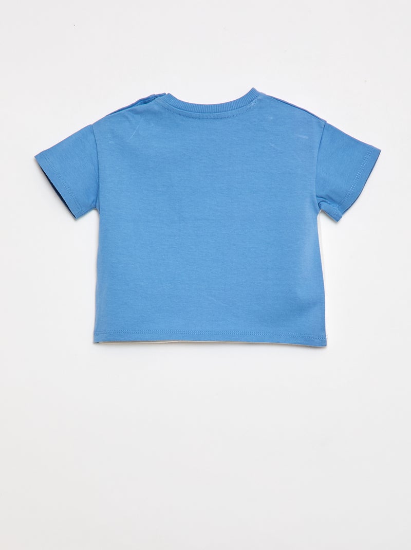 T-shirt 'Mickey' con taschino sul petto 'Disney' Blu - Kiabi