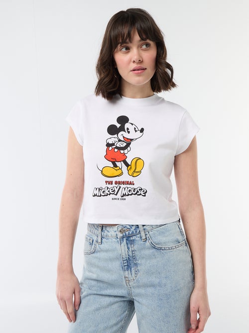 T-shirt 'Mickey' cropped 'Disney' - Kiabi