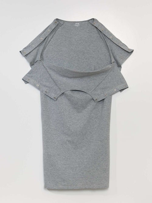 T-shirt midi con bottoni a pressione sulle spalle - So Easy - Kiabi