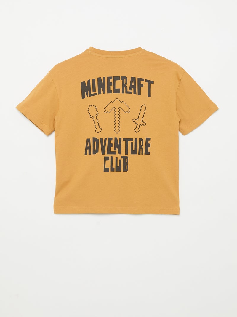 T-shirt 'Minecraft' a maniche corte Giallo senape - Kiabi
