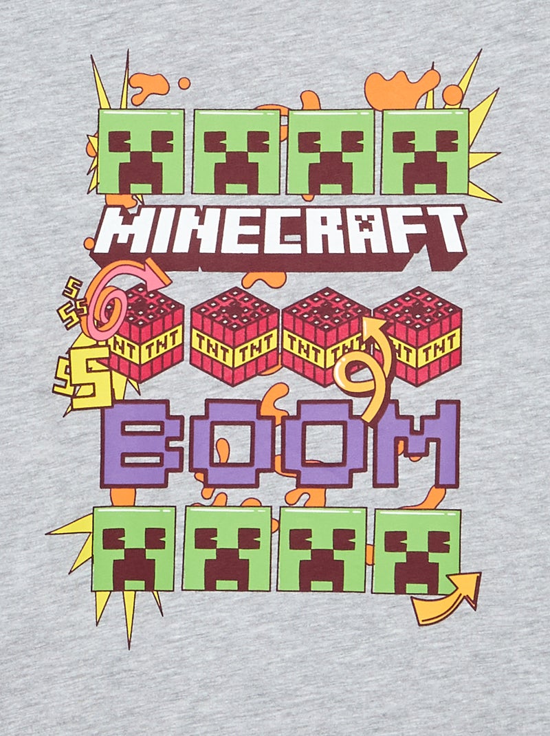 T-shirt 'Minecraft' a maniche corte Grigio - Kiabi
