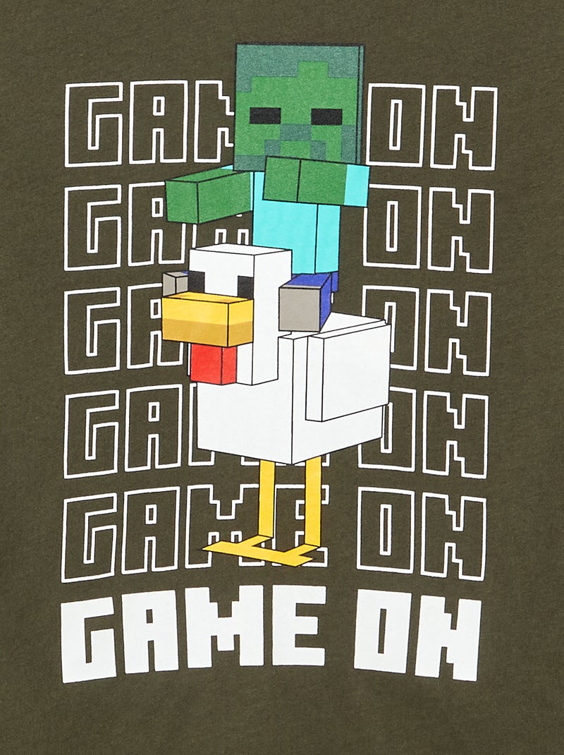 T-shirt 'Minecraft' a maniche corte Verde - Kiabi