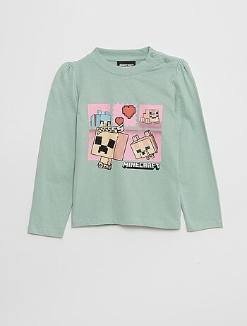 T-shirt 'Minecraft' a maniche lunghe - collezione facile da indossare