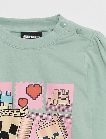 T-shirt 'Minecraft' a maniche lunghe - collezione facile da indossare