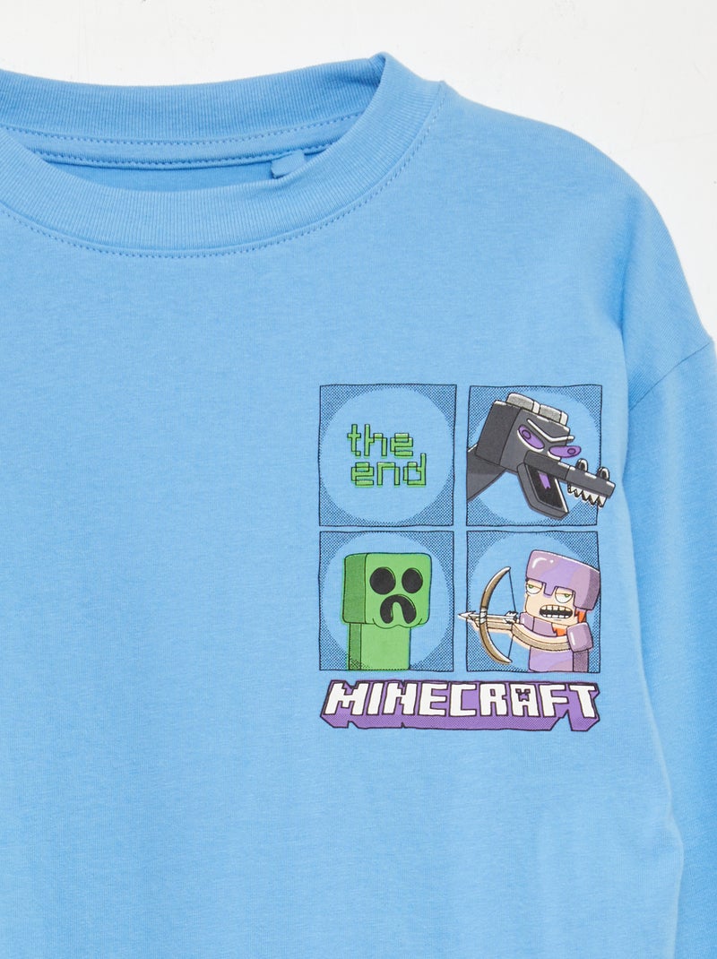 T-shirt 'Minecraft' BLU - Kiabi