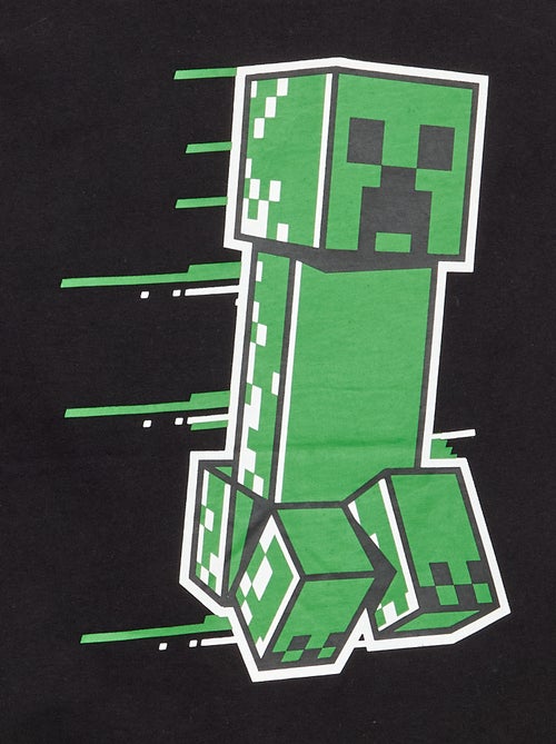 T-shirt 'Minecraft' con stampe e maniche a contrasto - Kiabi T-shirt 'Minecraft' con stampe e maniche a contrasto - Kiabi
