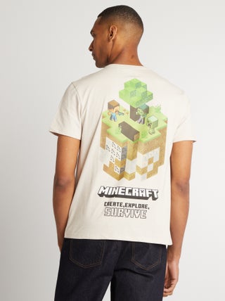 T-shirt 'Minecraft' scollo tondo