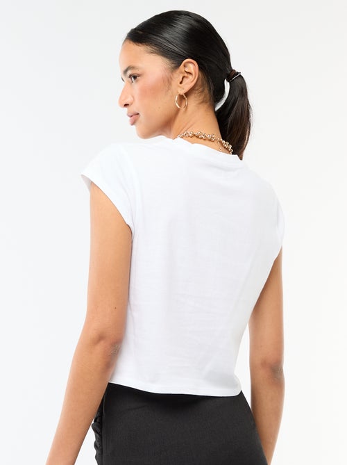 T-shirt 'Minnie' cropped 'Disney' - Kiabi