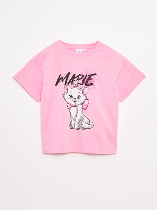 T-shirt 'Minou' 'Disney' a maniche corte